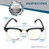 3G Blue Light Blocking Browline Computer Eyewear