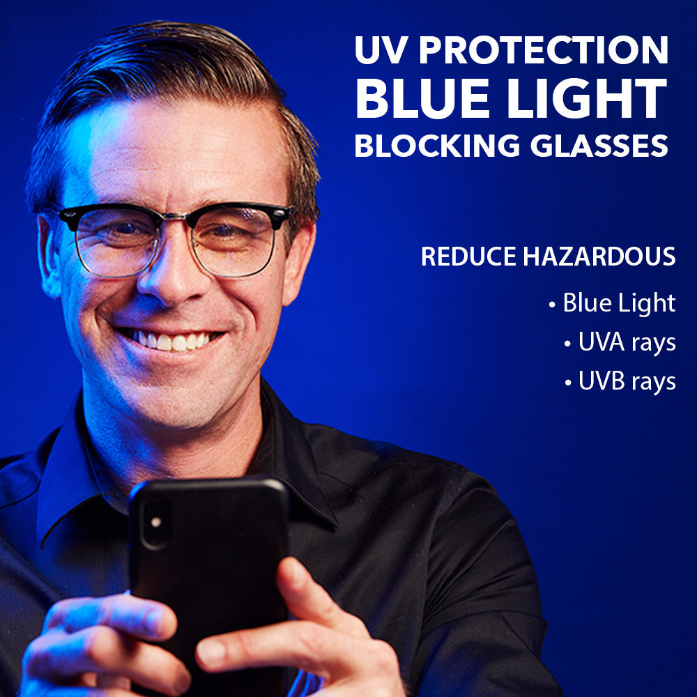 3G Blue Light Blocking Browline Computer Eyewear