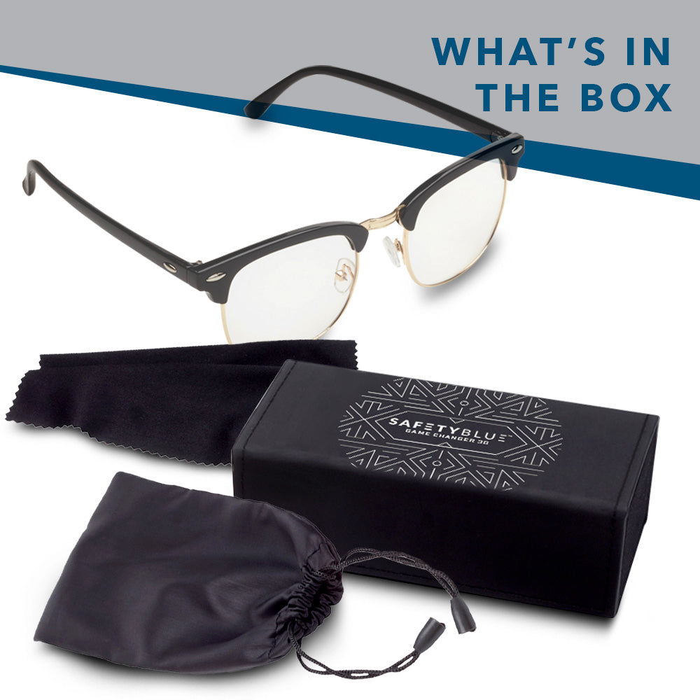 3G Blue Light Blocking Browline Computer Eyewear