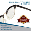 3G Blue Light Blocking Browline Computer Eyewear