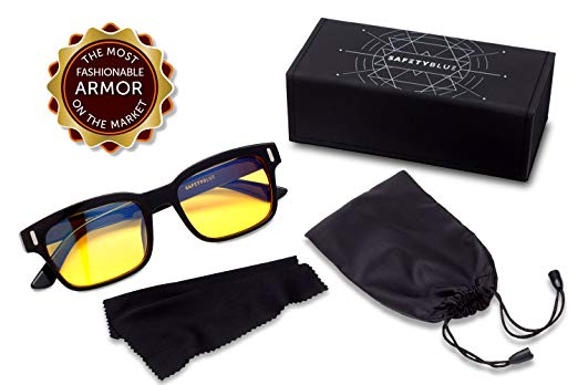 Screen Savior Retro Yellow Computer Glasses (Unisex)