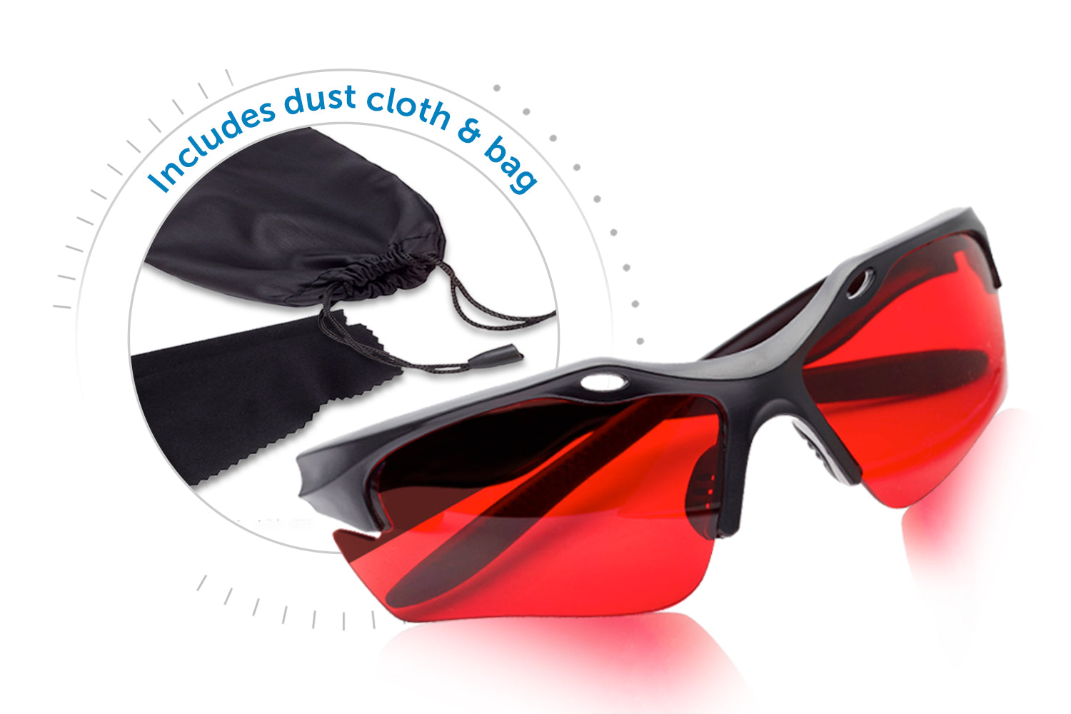 Red Sport Sleep Savior Blue Light Glasses Unisex SafetyBlue™