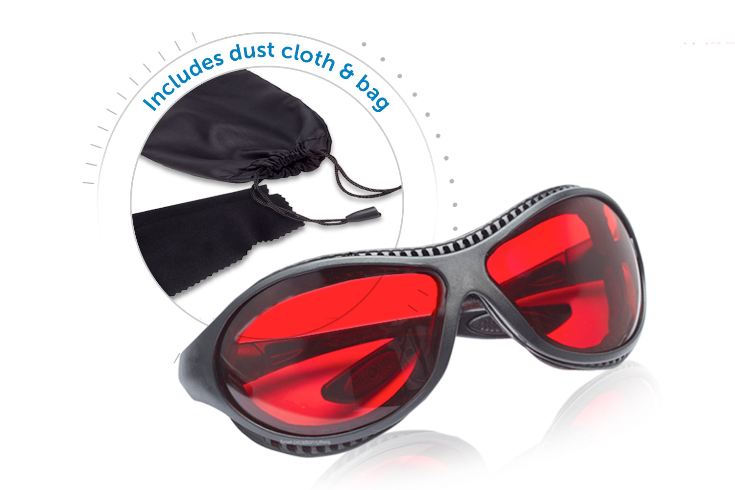 Red Full Frame Sleep Savior Blue Light Glasses Unisex SafetyBlue™